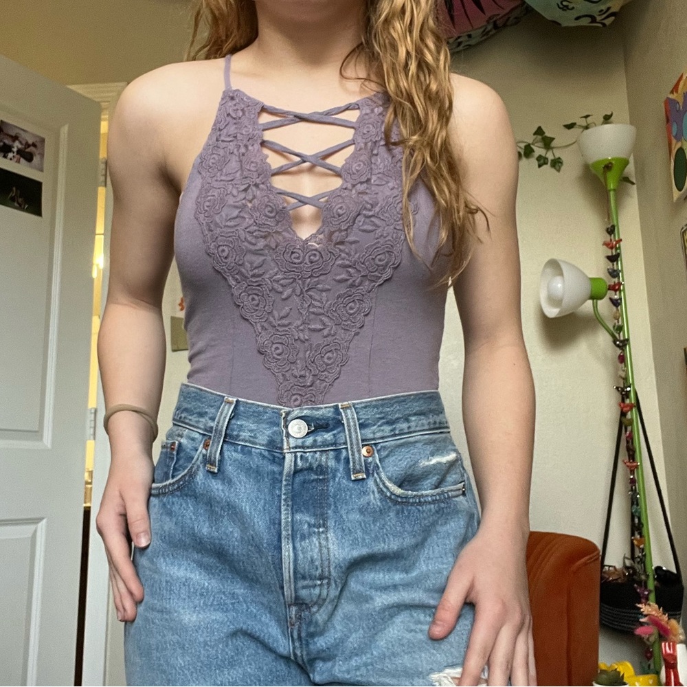 Lacey Cross Over Bodysuit